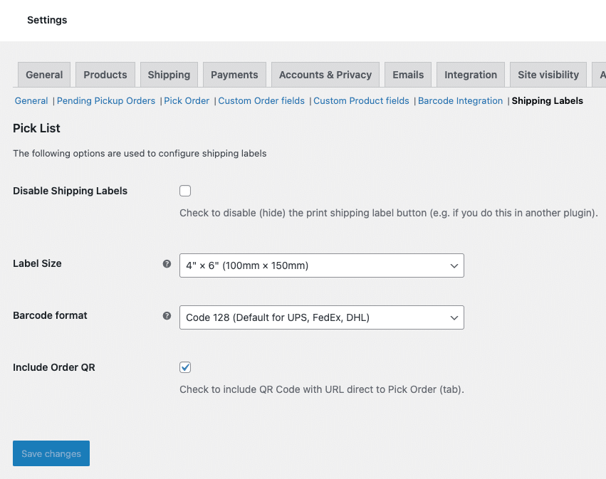 Connote Labels Shipping Labels - Consortia Addons